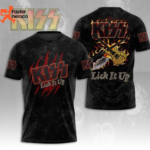 KISS Lick It Up Design 3D T-Shirt
