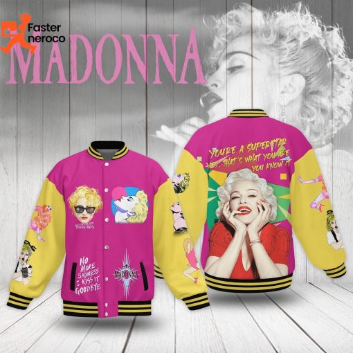 Madonna Like A Prayer No More Sadness I Kiss It Goodbye Baseball Jacket