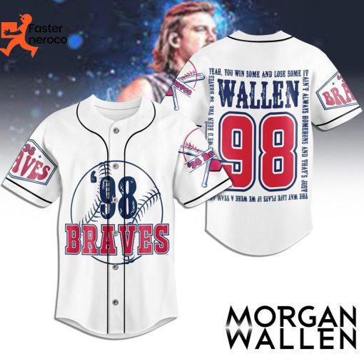 Morgan Wallen 98 Braves Baseball Jersey