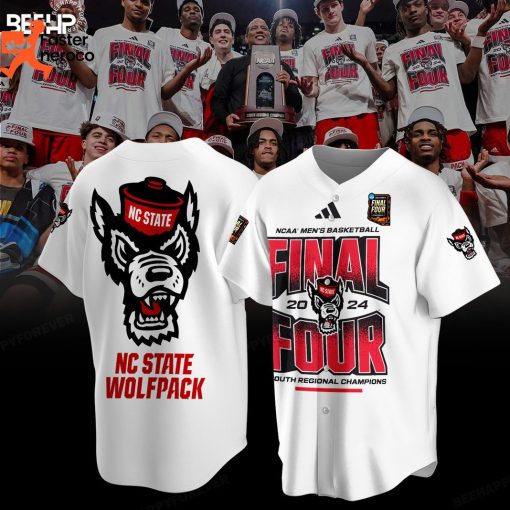 NC State Wolfpack 2024 NCAA Mens Basketball Final Four South Regional Champions Baseball Jersey