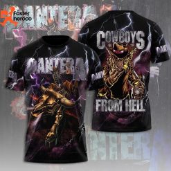 Pantera Cowboys From Hell Design 3D T-Shirt