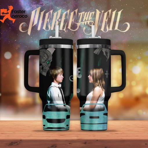 Pierce The Veil Tumbler With Handle And Straw