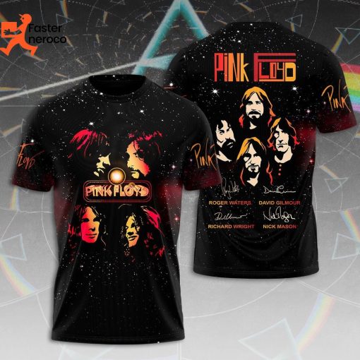 Pink Floyd Band Signature Design 3D T-Shirt