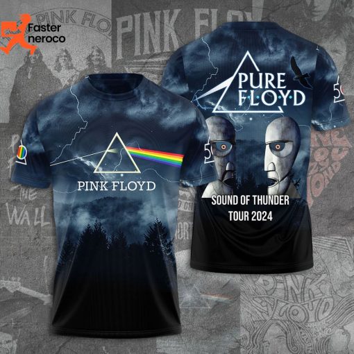 Pink Floyd Sound Of Thunder Tour 2024 3D T-Shirt