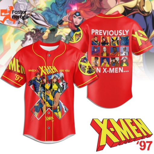 Previously On X-men Which X-Men Are You Baseball Jersey