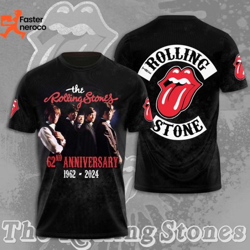 The Rolling Stone 62nd Anniversary 1962-2024 3D T-Shirt