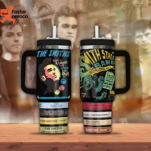 The Smiths There Is A Light That Never Goes Out Tumbler With Handle And Straw