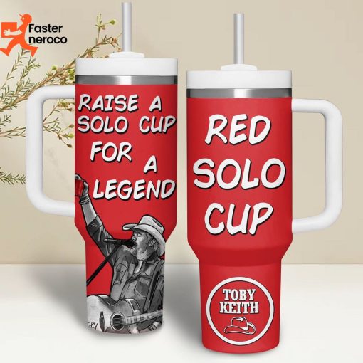 Toby Keith Raise A Cup Solo For A Legend Red Solo Cup Tumbler