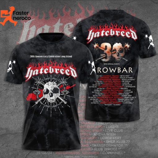 Celebration Long Island Hatebreed 30th Anniversary 3D T-Shirt