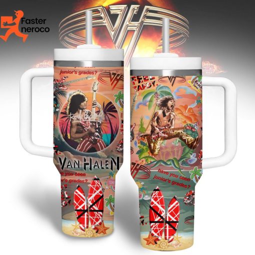 Have You Seen Junior Grades Van Halen Tumbler With Handle And Straw