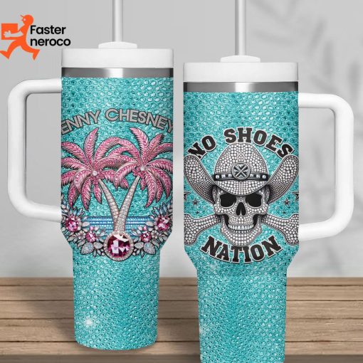 No Shoes Nation Kenny Chesney Tumbler With Handle And Straw
