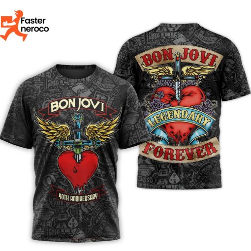 Bon Jovi Legendary Forever 3D T-Shirt