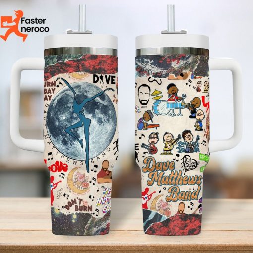 Dont Burn – Dave Matthews Band Tumbler With Handle And Straw