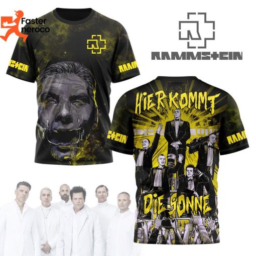 Hier Kommt Die Sonne – Rammstein Design 3D T-Shirt