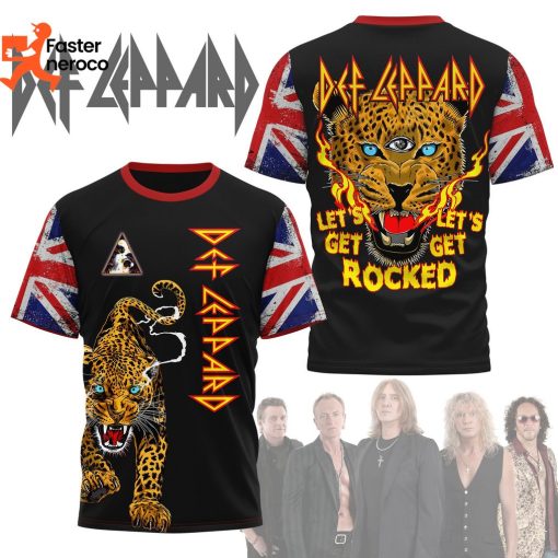 Lets Get Rocked Def Leppard Band 3D T-Shirt