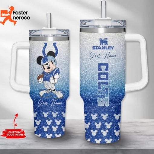 Mickey x Indianapolis Colts Tumbler With Handle And Straw