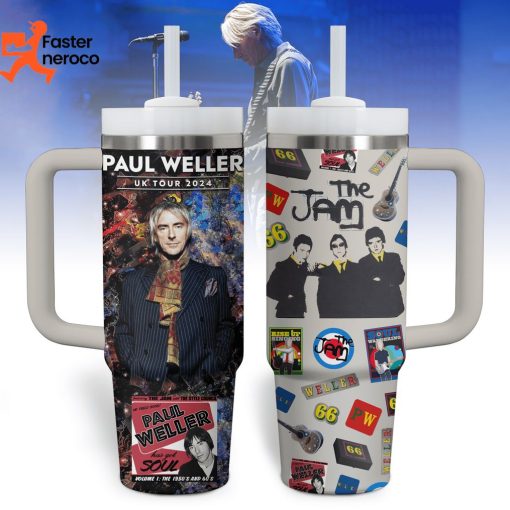 Paul Weller Uk Tour 2024 Special Tumbler With Handle And Straw