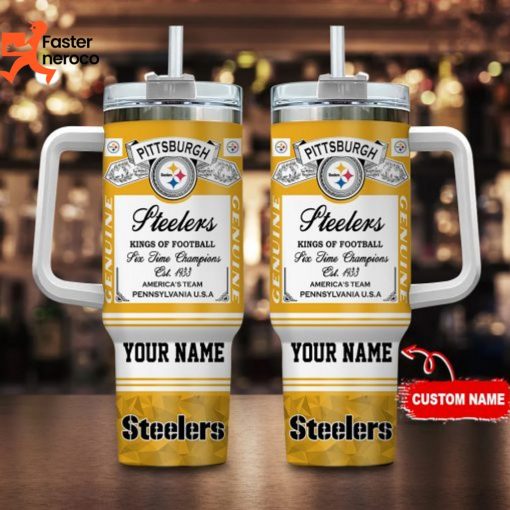Pittsburgh Steelers Sport Fan Gift Design Tumbler With Handle And Straw