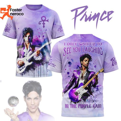 Prince – Purple Rain Design 3D T-Shirt