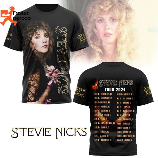 Stevie Nicks Tour 2024 Deisgn 3D T-Shirt