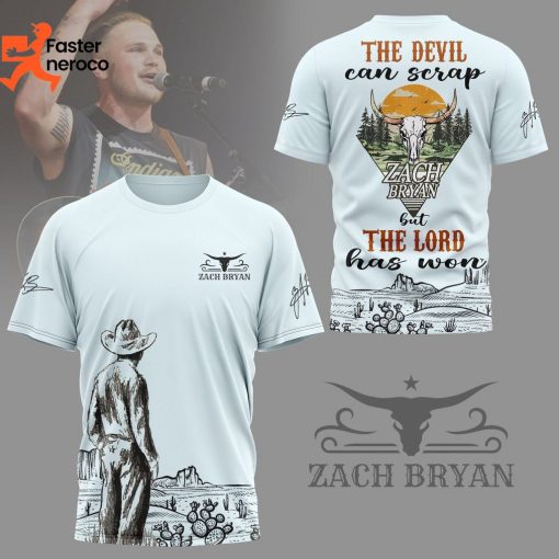 The Devil Can Scrap But The Lord Has Won – Zach Bryan Design 3D T-Shirt