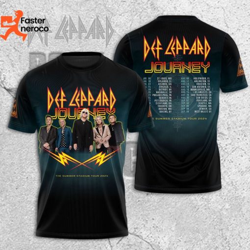 The Summer Stadium Tour 2024  Def Leppard Special 3D T-Shirt