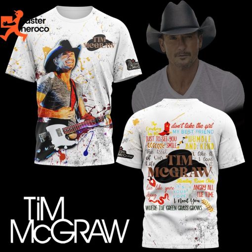 Tim Mcgraw Where The Green Grass Grows 3D T-Shirt