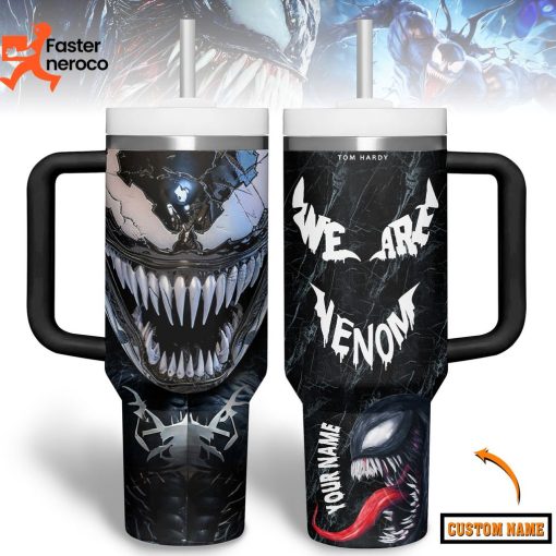 Tom Hardy We Are Venom Tumbler With Handle And Straw