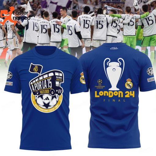 ULC Final 2024 Champions 15 Times Real Madrid Special Design 3D T-Shirt