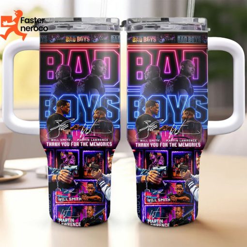 Will Smith x Martin Lawrence Signature Thank You For The Memories Bad Boys Tumbler With Handle And Straw