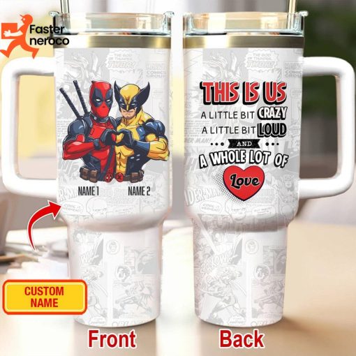 2024 Deadpool And Wolverine Besties Forever – Superhero Best Friends Tumbler With Handle And Straw