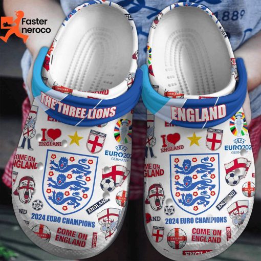 2024 Euro Champions England The Three Lions Crocs