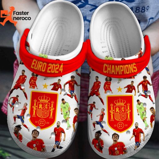 2024 Spain Euro Champions Crocs