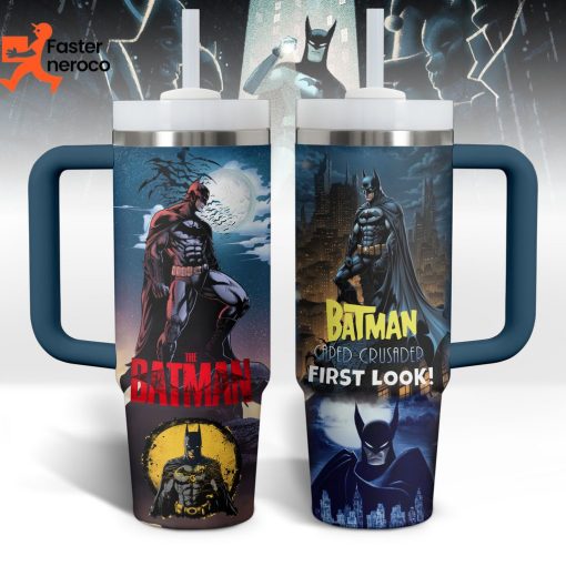 2024 The Batman Caped Crusader First Look Tumbler With Handle And Straw