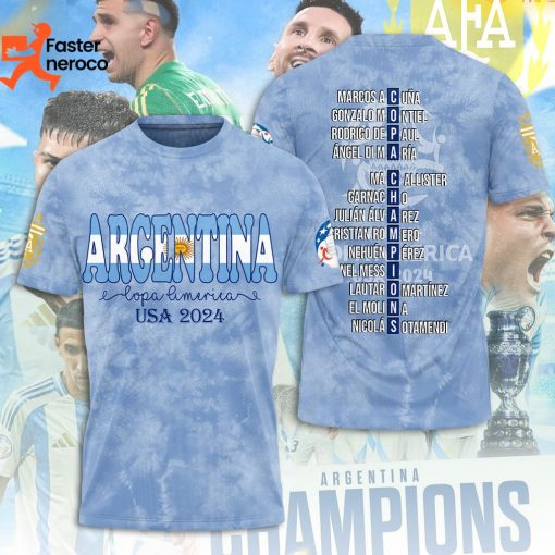 Argentina Copa America 2024 3D T-Shirt