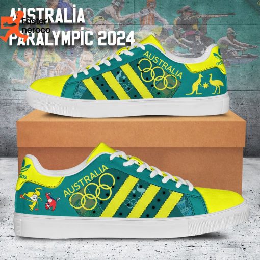 Australia Paralympic 2024 Stan Smith Shoes – White