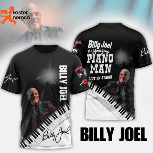 Billy Joel The Amazing Piano Man Live On Stage 3D T-Shirt