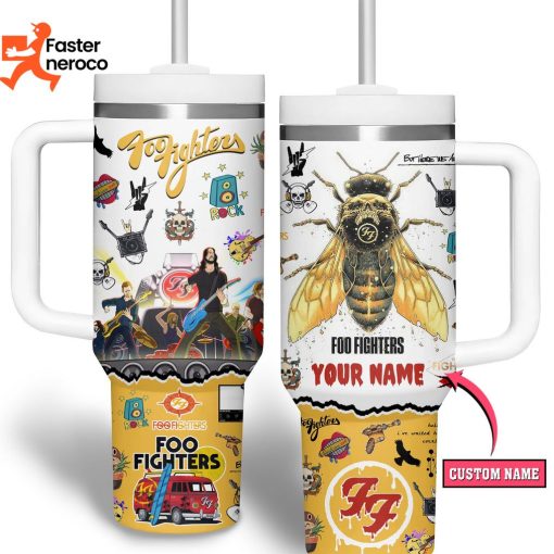 Foo Fighters Tumbler With Handle And Straw