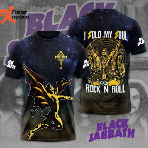 I Sold My Soul For Rock N Roll Black Sabbath 3D T-Shirt