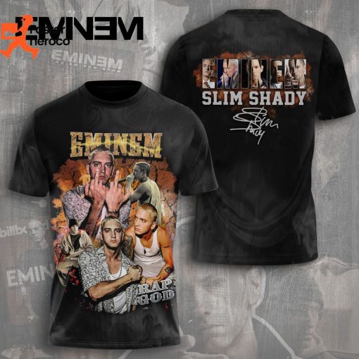 Slim Shady Eminem Signature 3D T-Shirt