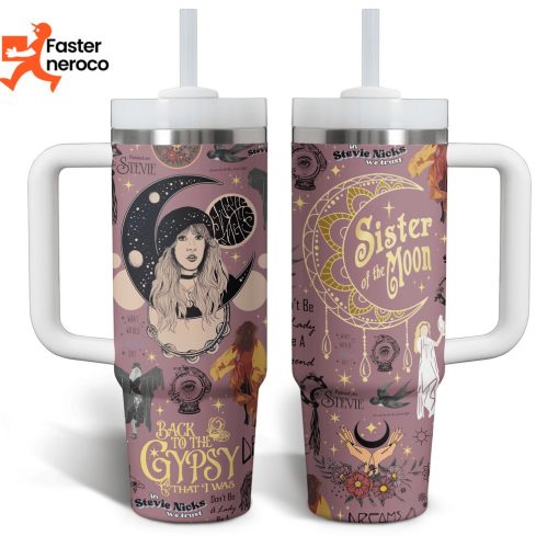 Stevie Nicks Sister Of The Moon Tumbler With Handle And Straw