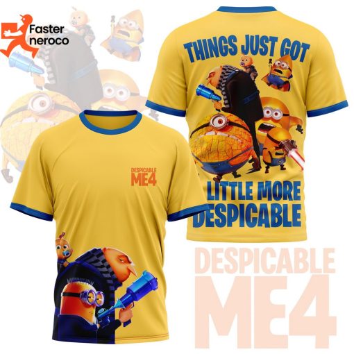 Things Just Got Little More Despicable -Despicable Me 4 3D T-Shirt