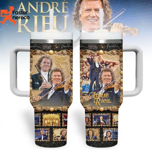 Andre Rieu Forever Vienna Design Tumbler With Handle And Straw