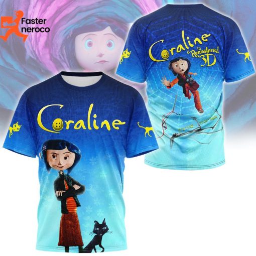 Coraline In Remastered 3D Design Design 3D T-Shirt