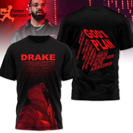 Drake – God Plan Design 3D T-Shirt