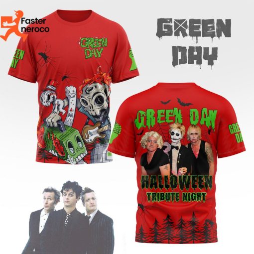 Green Day Halloween Tribute Night Design 3D T-Shirt