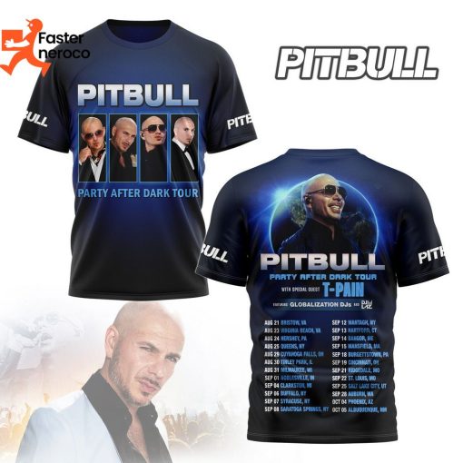 Pitbull Party After Dark Tour Design 3D T-Shirt