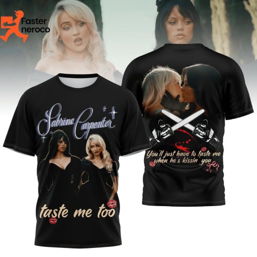 Sabrina Carpenter Taste Me Too Design 3D T-Shirt