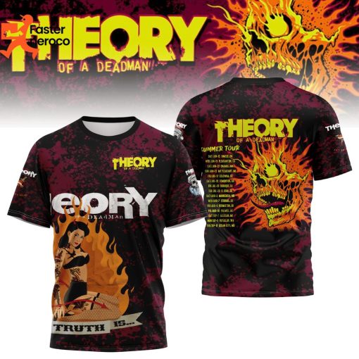 Theory Of A Deadman Summer Tour Design 3D T-Shirt