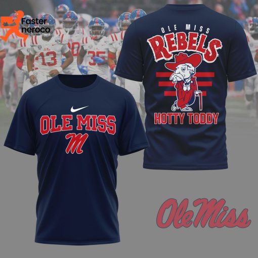 Ole Miss Rebels Hotty Toddy Design 3D T-Shirt